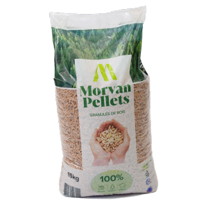 PALETTE de Granulés de bois MORVAN - 66 sacs de 15kg